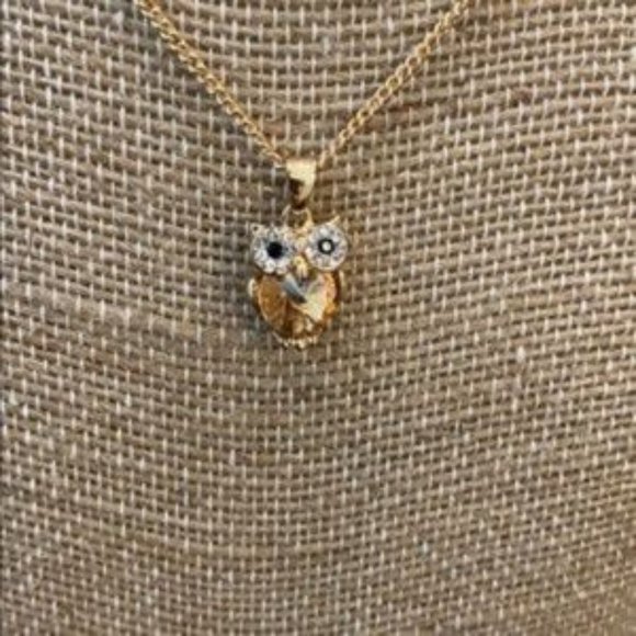 Owl Gold Tone Necklace - Picture 2 of 3